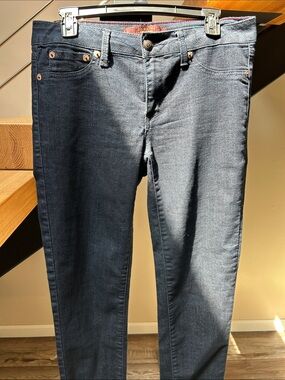 Women's Skinny Jeans in Dark Indigo Stretch Denim domaine brand jeans